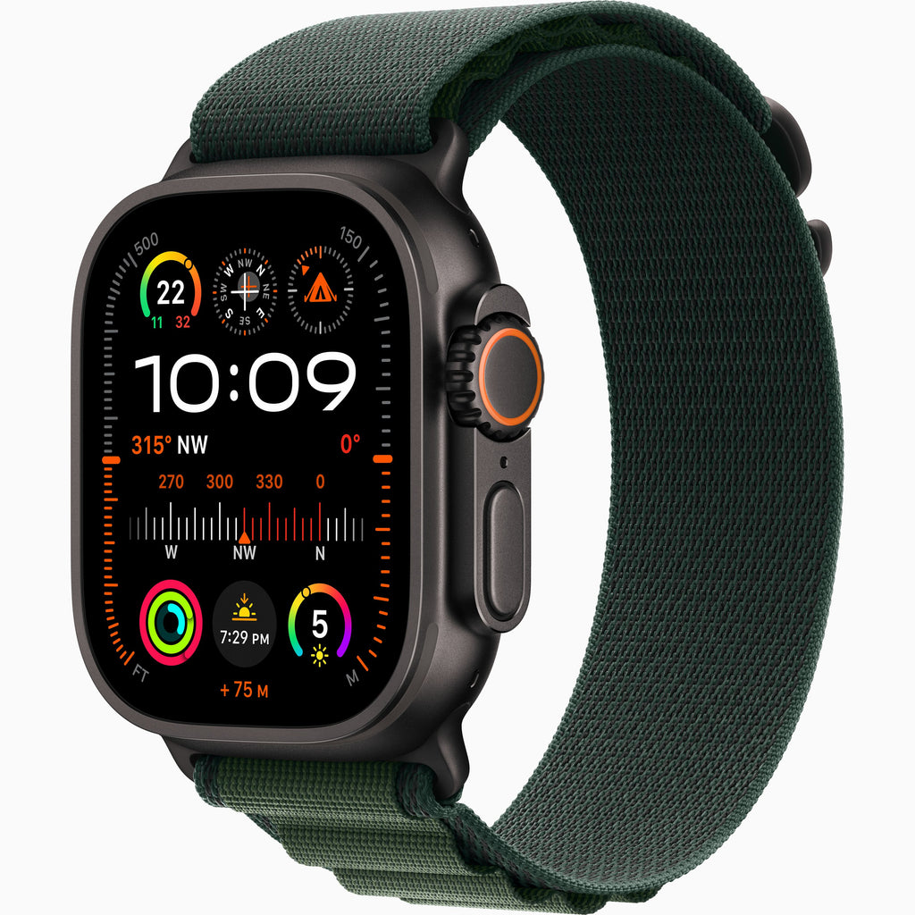 Iwatch ultra 2 | Black -  Alpine Loop | OLED Always‑On Retina display - Up to 3,000 nits | Easy 15-Day Returns - Airpod Pro (Free)