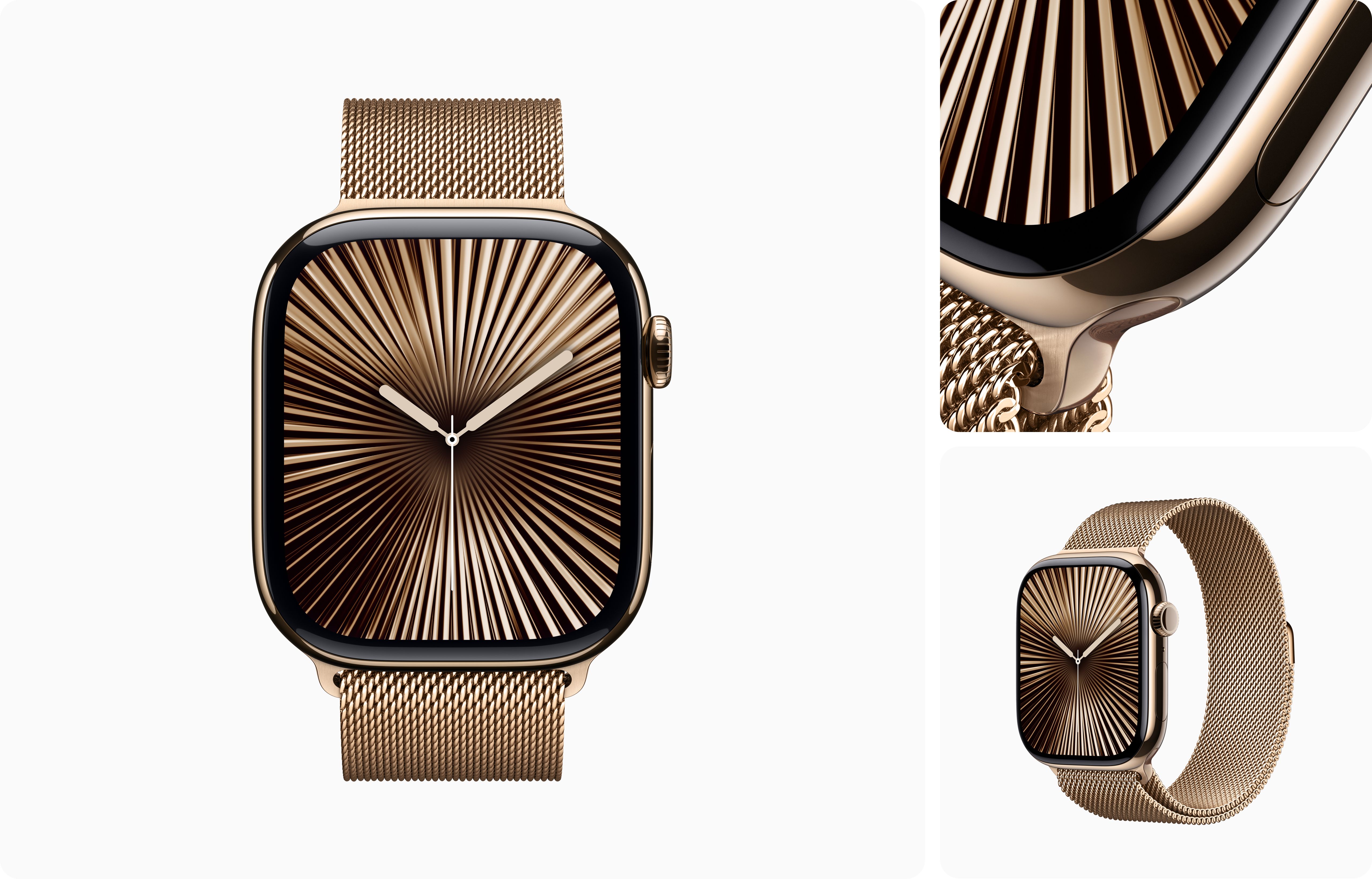 Iwatch Series 10  Titanium |  Milanese Loop | OLED Always‑On Retina display | Easy 15-Day Returns - with Airpod Pro (Free)
