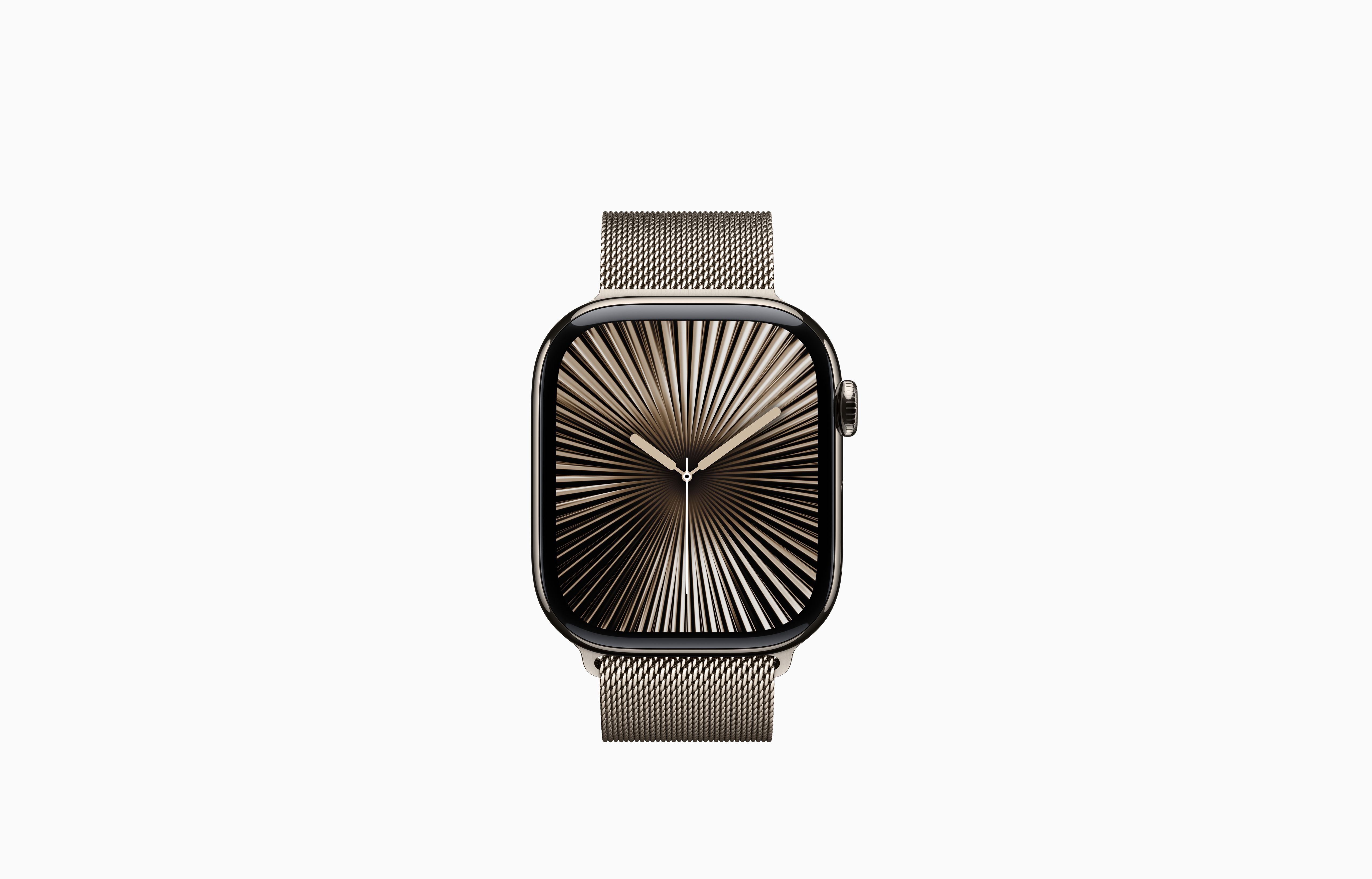 Iwatch Series 10  Titanium |  Milanese Loop | OLED Always‑On Retina display | Easy 15-Day Returns - with Airpod Pro (Free)