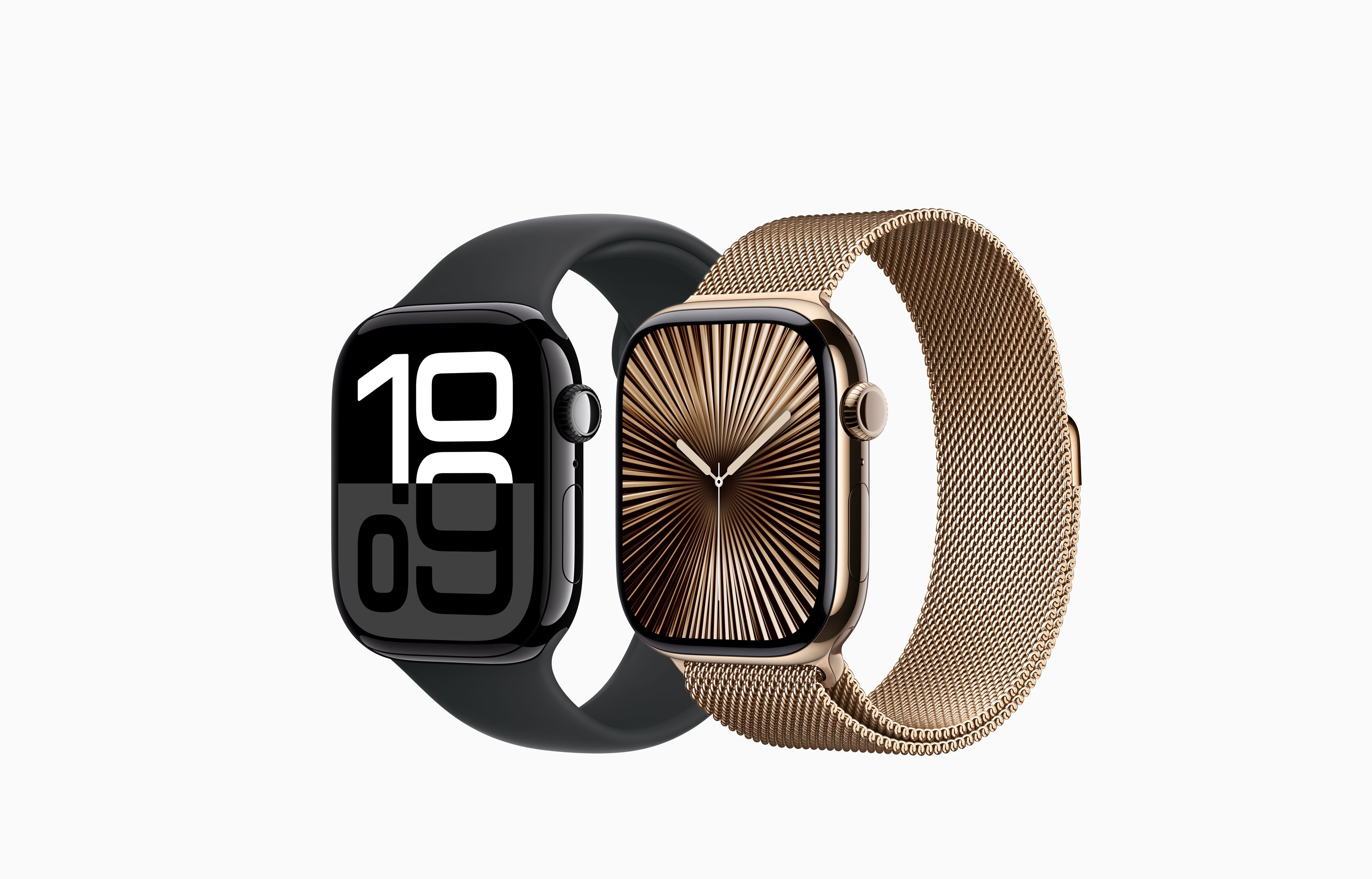 Iwatch Series 10  Titanium |  Milanese Loop | OLED Always‑On Retina display | Easy 15-Day Returns - with Airpod Pro (Free)