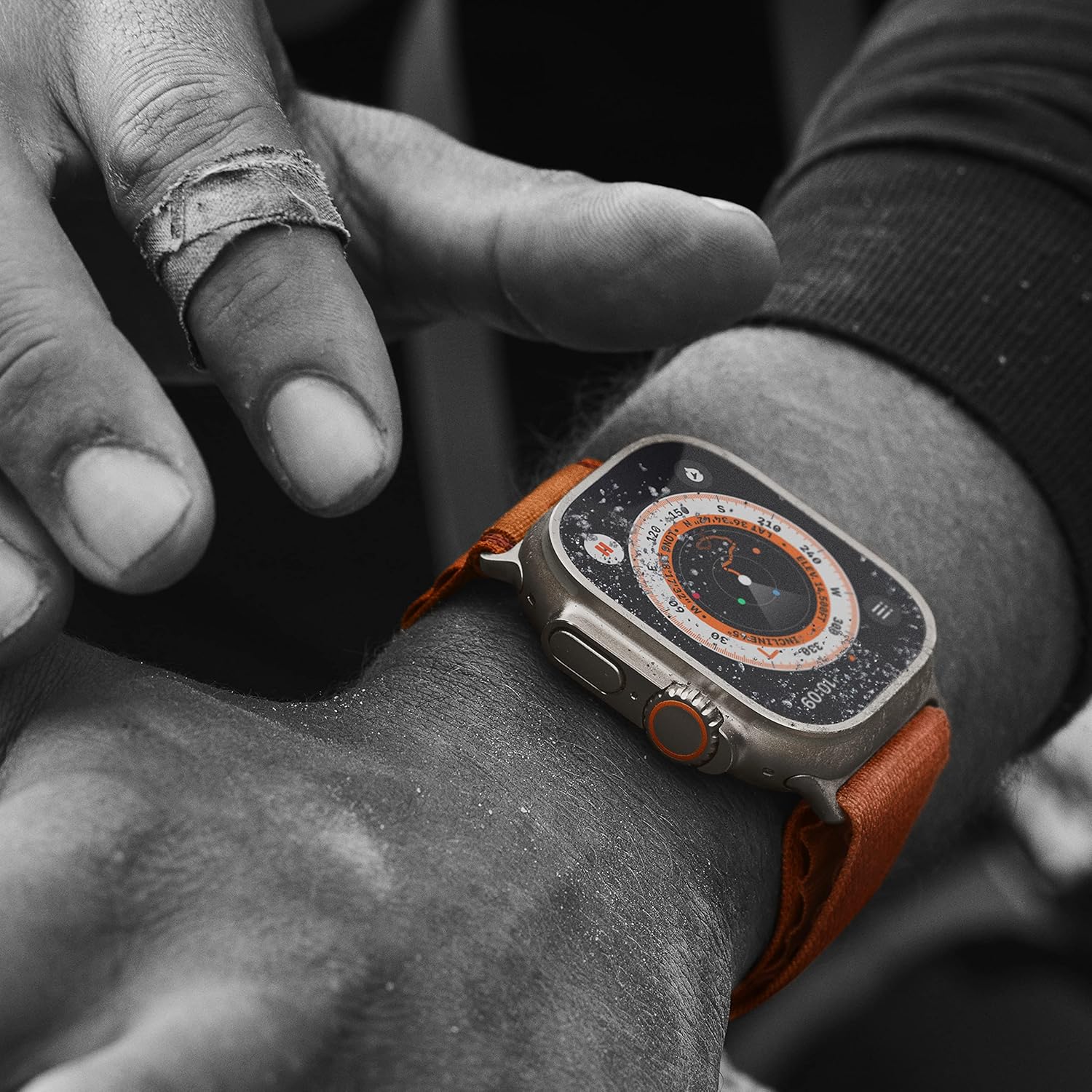 Iwatch ultra 2 | Orange Ocean Band | OLED Always‑On Retina display - Up to 3,000 nits | Easy 15-Day Returns - Airpod Pro (Free)